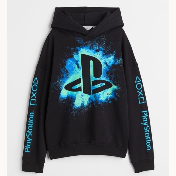 H&M Other - PlayStation x H&M Black Unisex Hoodie, Size 10 ~ EUC